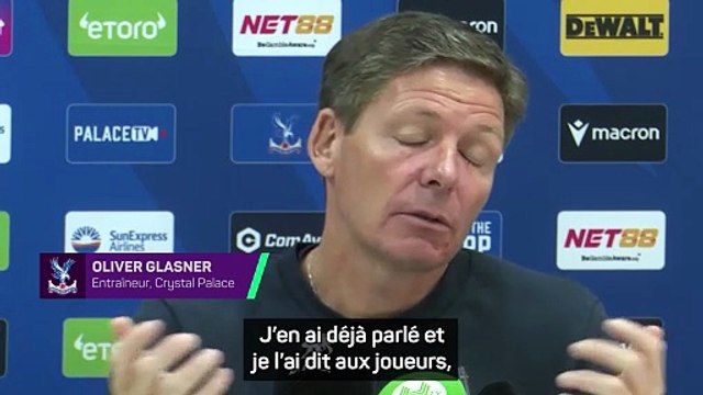 Glasner met en garde ses joueurs après leur victoire contre Liverpool