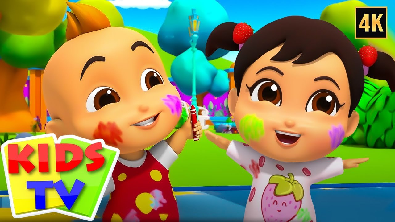 Colors Song in 4K | Kids TV Nursery Rhymes & Ba...