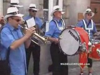 La Fanfare de Bourganeuf à l'Enjambée Creusoise 2008