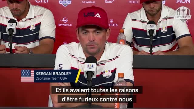 Ryder Cup - Bradley : Les fans avaient toutes les raisons d'être furieux contre nous