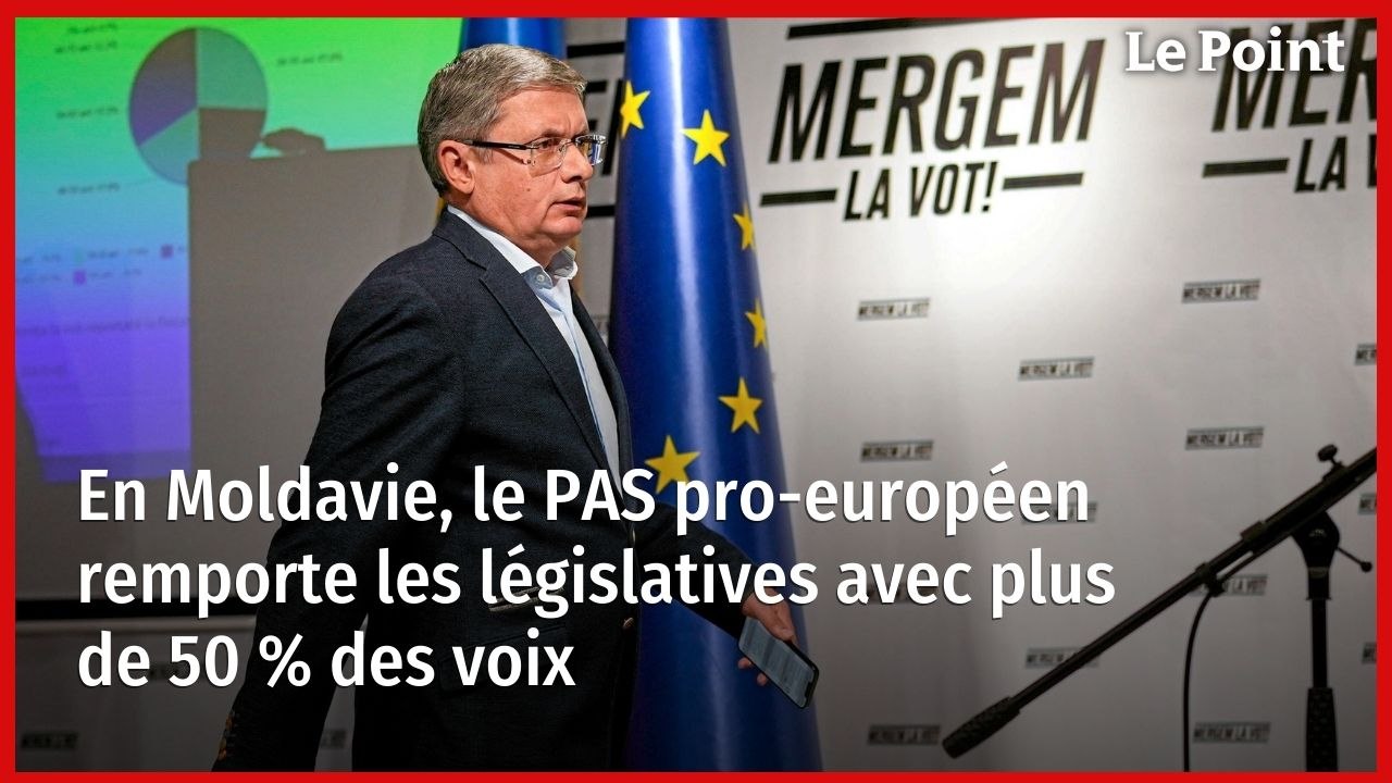 En Moldavie, le PAS pro-européen remporte les législatives avec plus de 50 % des voix