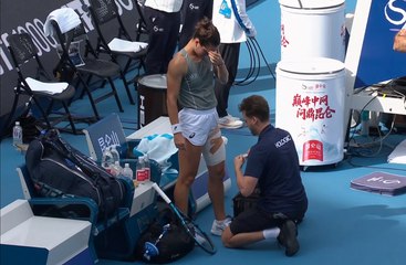 WTA Pékin : Boisson quitte le tournoi en raison d'une blessure au troisième tour 🚨