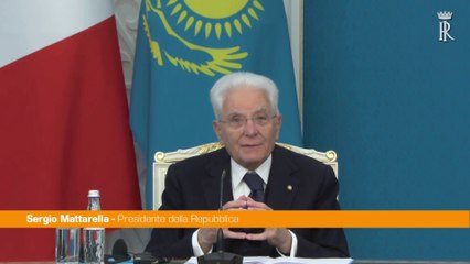 Mattarella "Rapporti con Kazakistan ottimi, si possono accrescere"