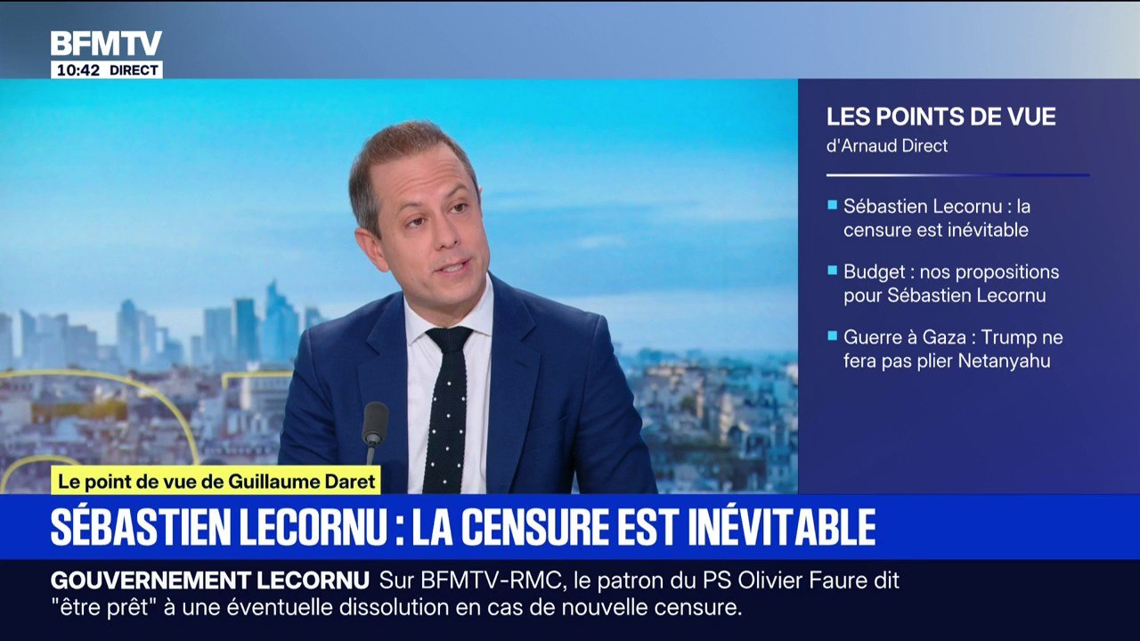 ÉDITO - "Pris entre le marteau socialiste et l'enclume du Rassemblement national, la durée de vie de Sébastien Lecornu à Matignon pourrait être assez courte"