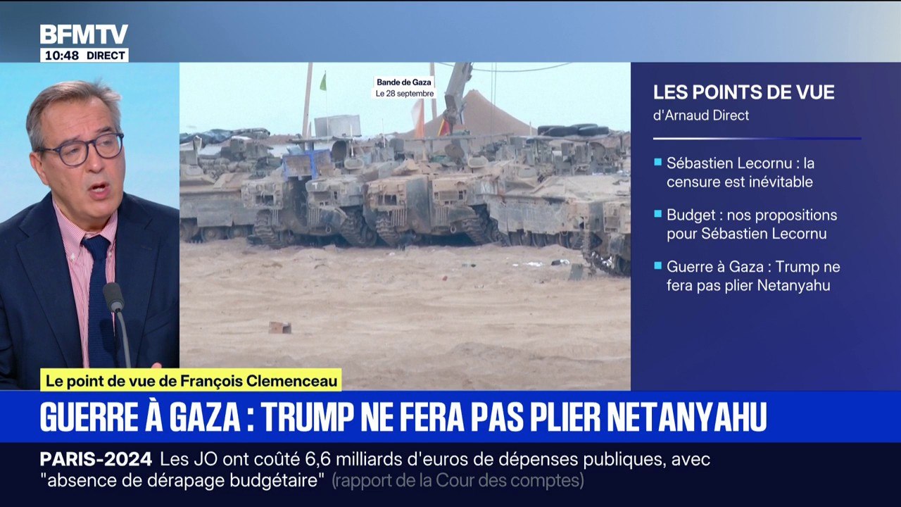 ÉDITO - Gaza: "Il est difficile de croire que Benjamin Netanyahu va accepter de prendre la totalité du plan que Donald Trump va lui proposer"