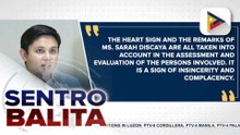 DOJ, binatikos ang pa-‘finger heart’ at side comment ni Sarah Discaya; 21 indibidwal, inirekomendang sampahan ng kaso dahil maanomalyang flood control projects | ulat ni Louisa Erispe