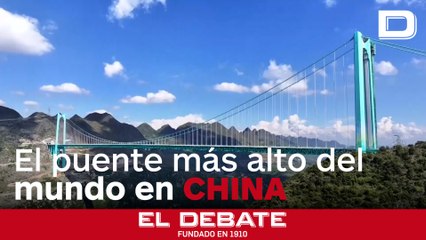 China rompe su propio récord con el puente más alto del mundo, de 625 metros sobre un río