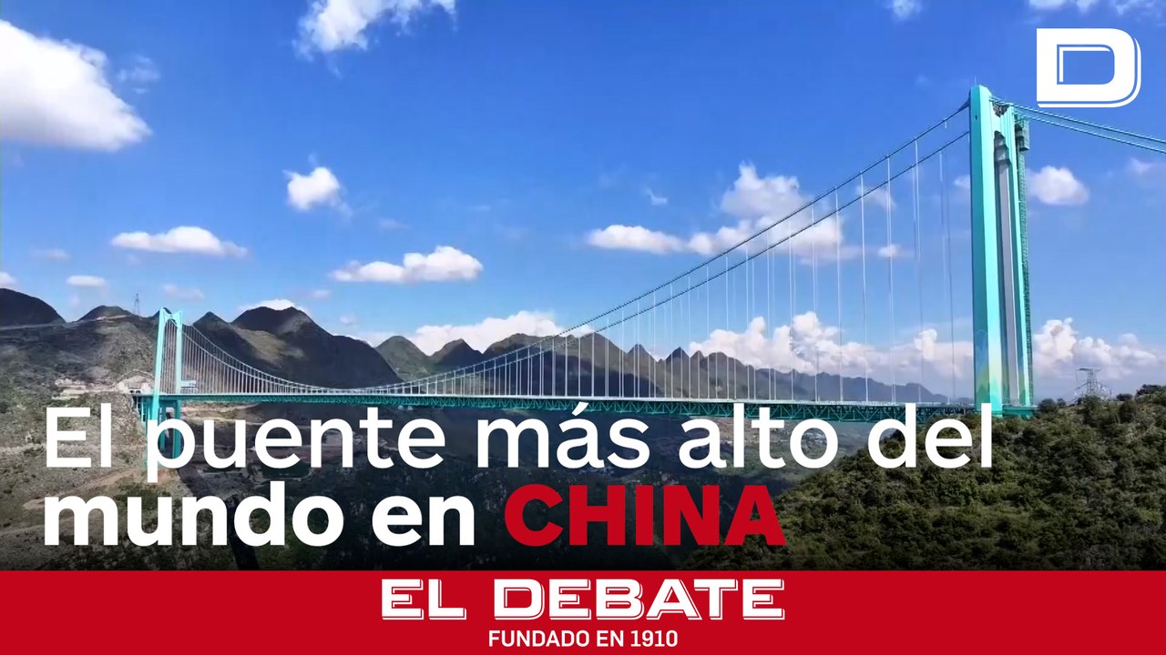 China rompe su propio récord con el puente más alto del mundo, de 625 metros sobre un río