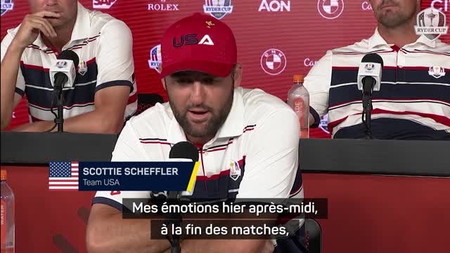 Ryder Cup - Scheffler : L'un des moments les plus difficiles de ma carrière