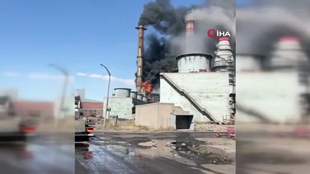Konya'da termik santralde yangın!