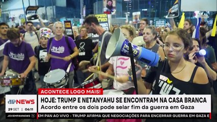 Trump recebe Netanyahu na Casa Branca nesta segunda (29)