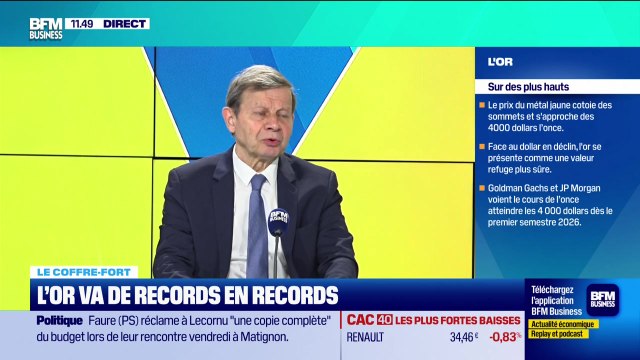 Le coffre-fort : L'or va de records en records - 29/09