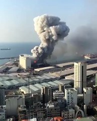 فيديو جديد من شُرفَة نادين نجيم وهي تصرخ من هول الانفجار