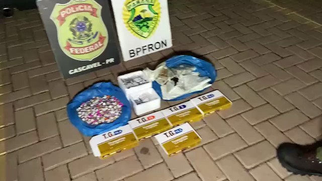BPFron apreende medicamentos, drogas e eletrônicos em abordagem na BR-277 em Cascavel