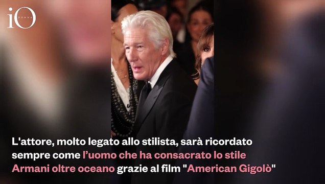 L'ultimo omaggio di Richard Gere e Cate Blanchett a Giorgio Armani