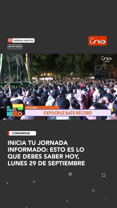 INICIA tu jornada informado: ESTO ES Lo que DEBES saber hoy, LUNES 29 DE SEPTIEMBRE