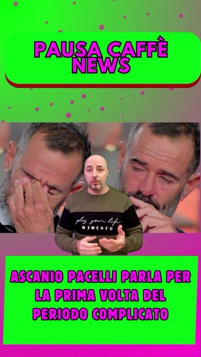 Ascanio Pacelli parla per la prima volta del periodo complicato