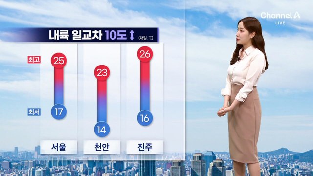 [날씨]맑은 가을 하늘 속 소나기…큰 일교차