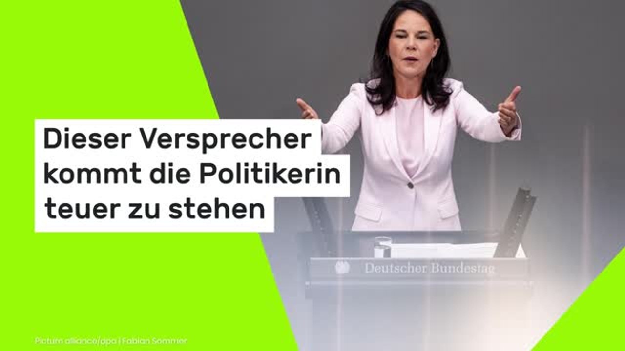Dieser Versprecher kommt die Politikerin teuer zu stehen