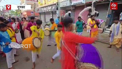 दुमका में दुर्गा पूजा की धूम, मंदिरों के खुले पट, माता रानी ने भक्तों को दिया दर्शन, सुरक्षा के पुख्ता इंतजाम