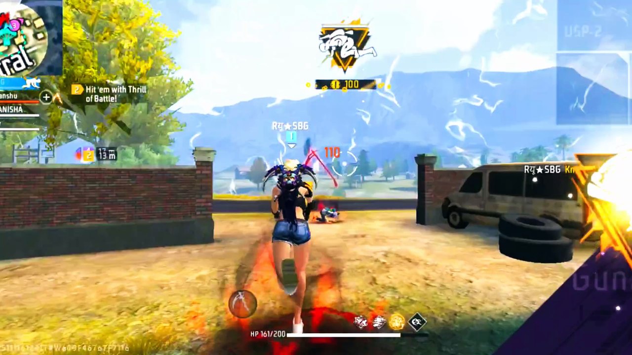 Free Fire Highlights || Free Fire Gameplay - SBG Gameplay