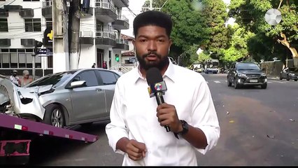 AO VIVO EDIMAR - Acidente entre carro e micro-ônibus em Belém