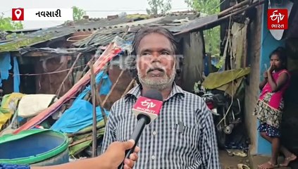 નવસારી જિલ્લામાં ચક્રવાતનો ત્રાટક, વાંસદા તાલુકાના સીણધઈ ગામમાં ભારે તારાજી