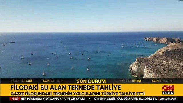 Sumud Filosu'nda tahliye operasyonu: Türkiye su alan teknedeki kişileri başarılı operasyonla kurtardı