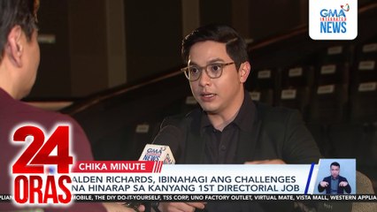 Alden Richards, ibinahagi ang challenges na hinarap sa kanyang 1st directorial job | 24 Oras