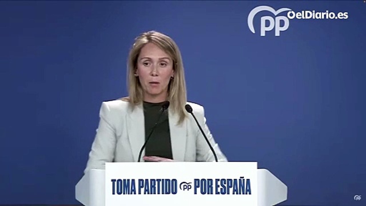 Alma Ezcurra habla sobre Zapatero en rueda de prensa - Vídeo Dailymotion