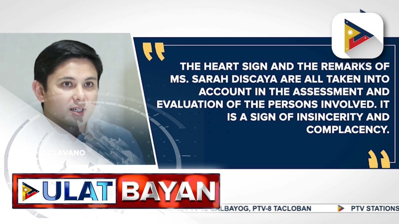 'Finger heart' at side comment ni Sarah Discaya, nagpapakita ng ‘insincerity’ at ‘complacency’ ayon sa DOJ | ulat ni Louisa Erispe