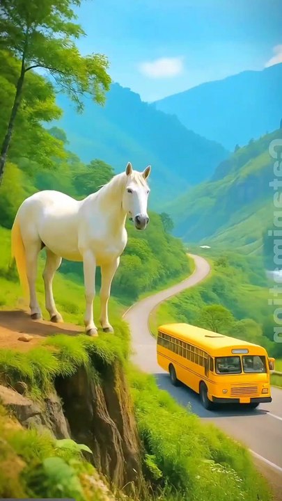 How horse help the bus passenger #animals #firebrigade😱 #facebookviral #jalpari #foryouシ #BunnyAdventure #trend #amazingfacts #animation #indian #bestoftheday #trending #explore  #cartoon #Amazing #shorts #AI #duck #animals @follwer @Highlights @ever
