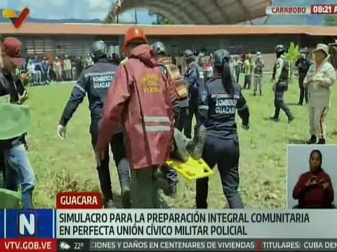 Pueblo de Carabobo participó activamente en el Simulacro Nacional de Protección Civil