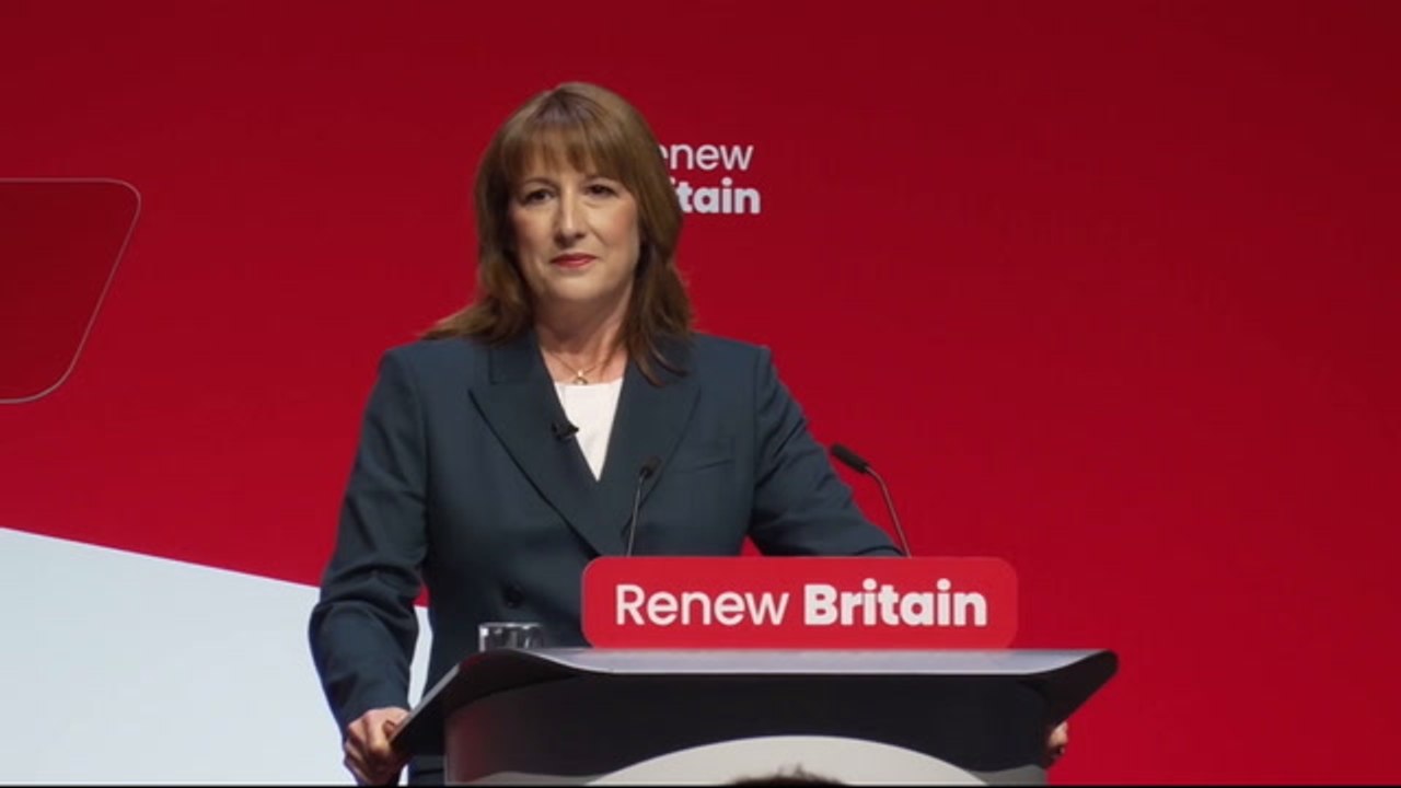 Rachel Reeves warns of Farage threat - as protester interrupts speech ...
