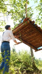 Flying Forest Shelter 🏕️  Highly unusual camping experience