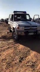 العثور على المواطن المختفي في صحراء ضرما بالفيديو