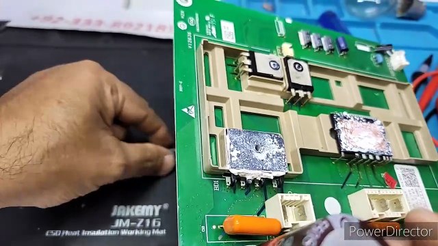 Haier Dc inverter ac E7 error code outdoor pcb Dc inverter ac pcb training center Babar Electronics #486