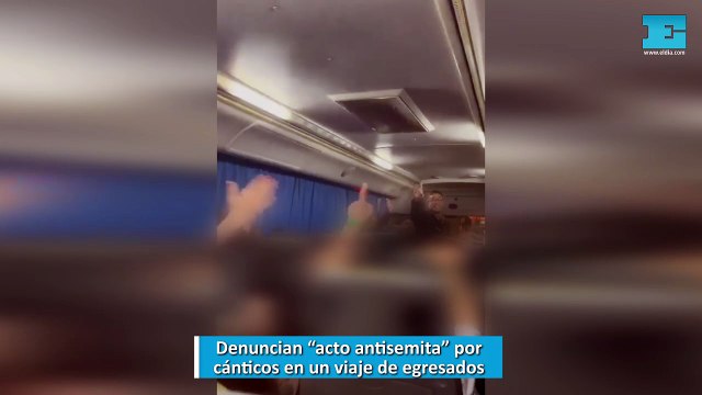 Denuncian “acto antisemita” por cánticos en un viaje de egresados