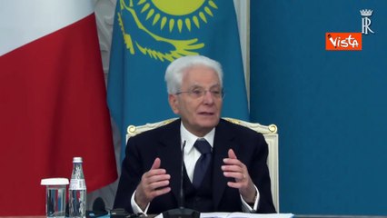 Mattarella in Kazakistan: "Siamo preoccupati per il riaffiorare di comportamenti unilaterali"
