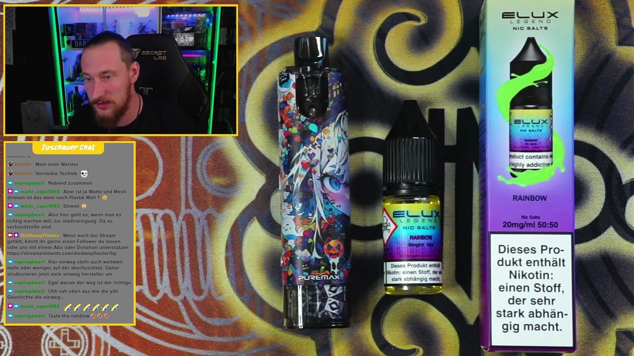 ELUX Rainbow Liquid Geschmackstest