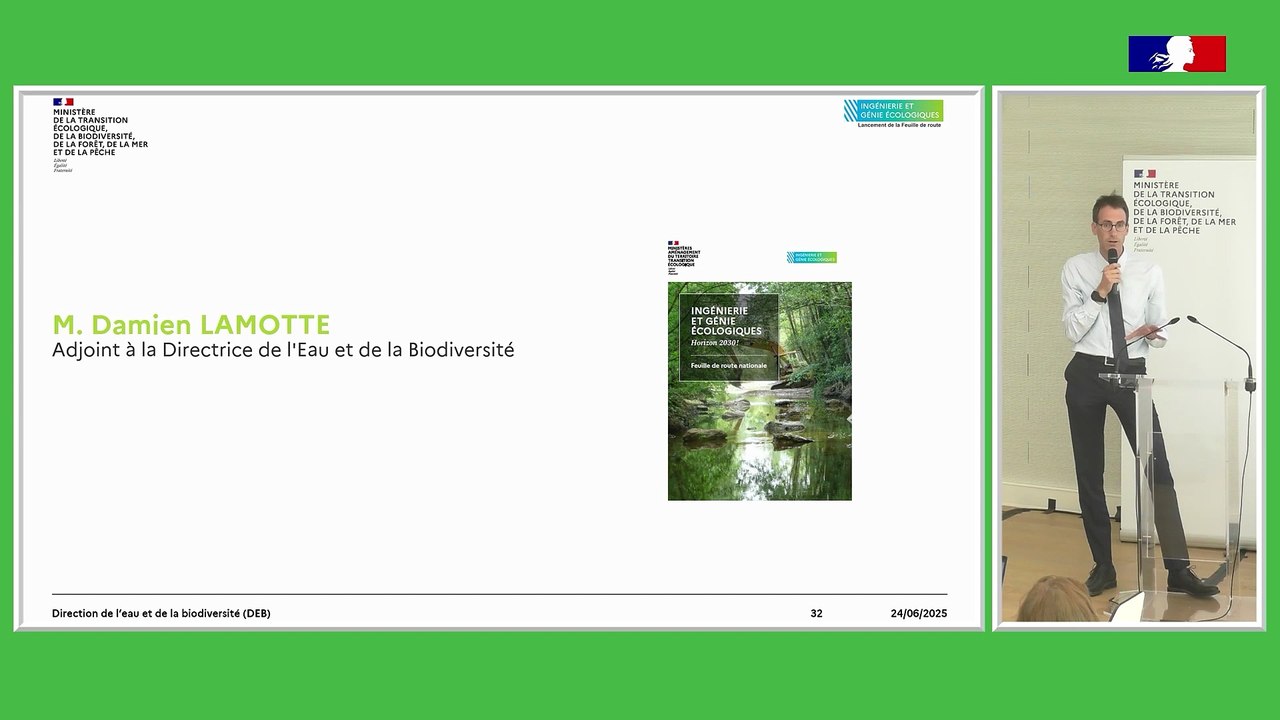 Clôture par Damien Lamotte, adjoint à la Directrice de l'Eau et de la Biodiversité