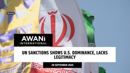 UN sanctions shows U.S. dominance, lacks legitimacy