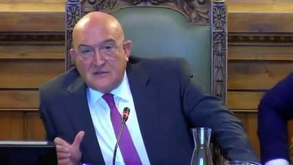 Intervención de Carnero en defensa del soterramiento en el pleno de Valladolid