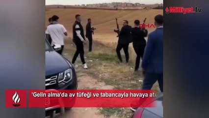 Gelin alma töreni silahlı şova dönüştü! Gözaltına alındılar