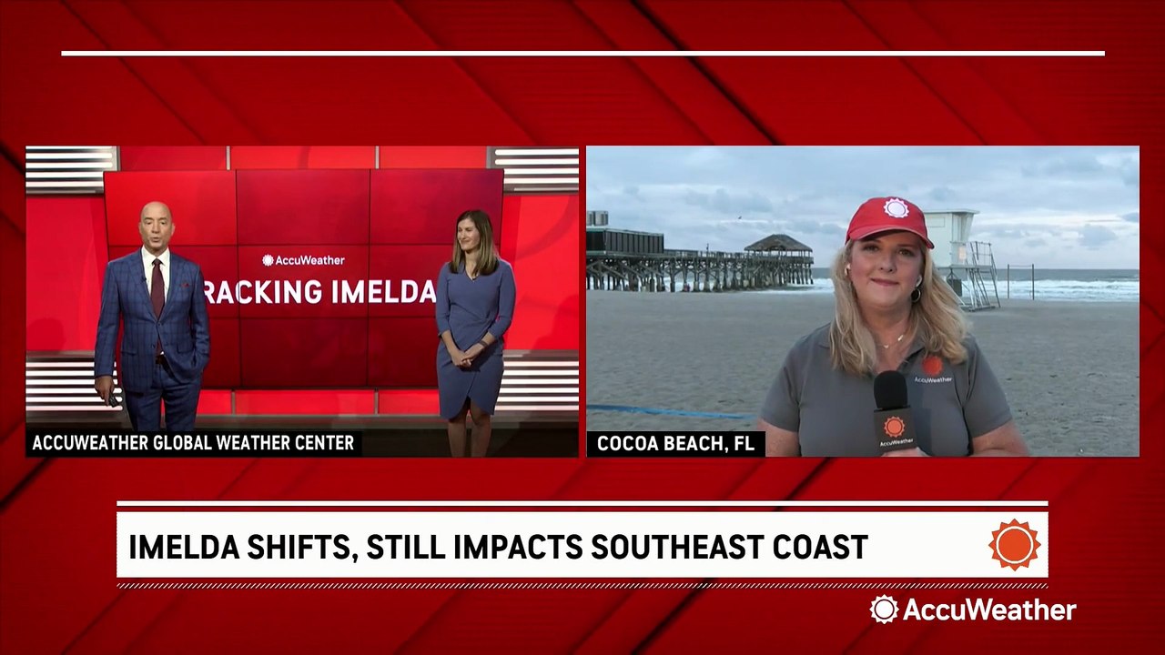 Imelda shifts but still impacts the Southeast coast