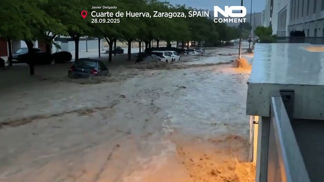 الأمطار الغزيرة المفاجئة تتسبب في عمليات إنقاذ وإجلاء بشمال إسبانيا