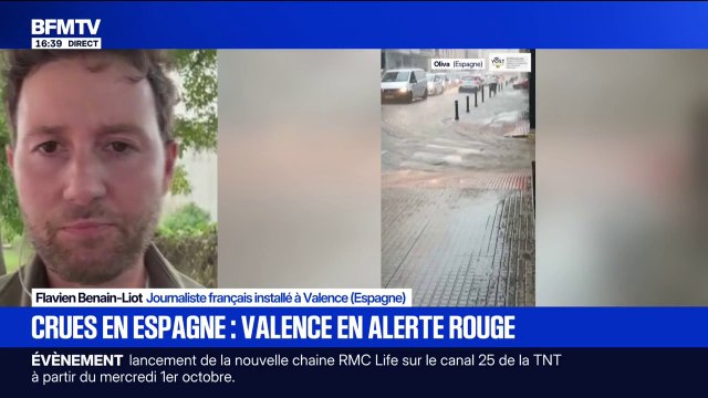 Crues en Espagne: Valence en alerte rouge, 11 mois après les inondations meurtrières d'octobre 2024