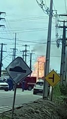 Incêndio em subestação de energia em Marechal Deodoro