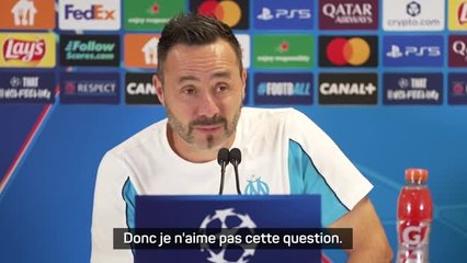 Marseille - De Zerbi agacé par une question sur Paixão