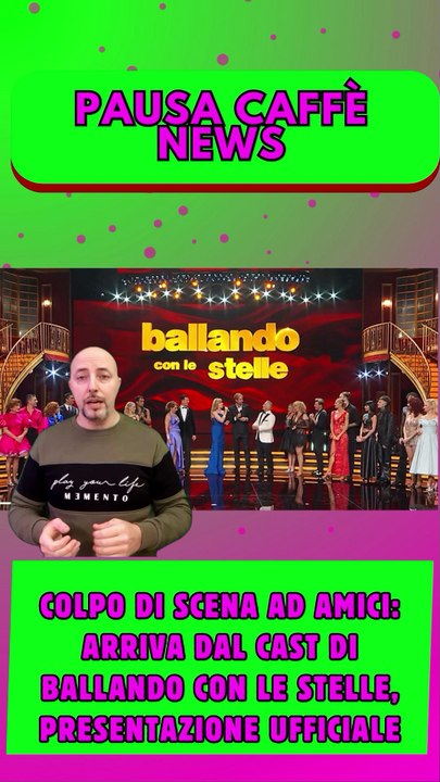 Colpo di scena ad Amici arriva dal cast di Ballando con le Stelle, presentazione ufficiale
